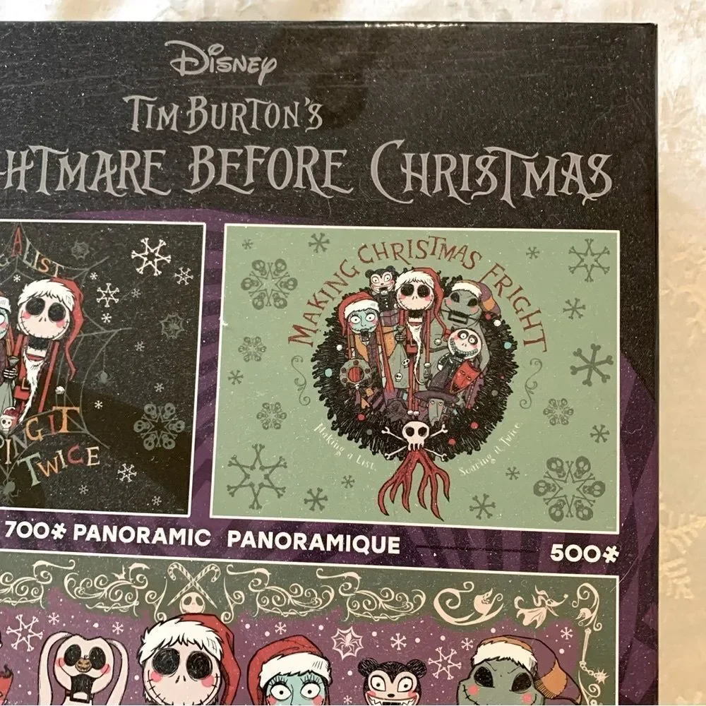 Disney Tim Burtons Nightmare Before Christmas Puzzle Set 3-in-1 NWT